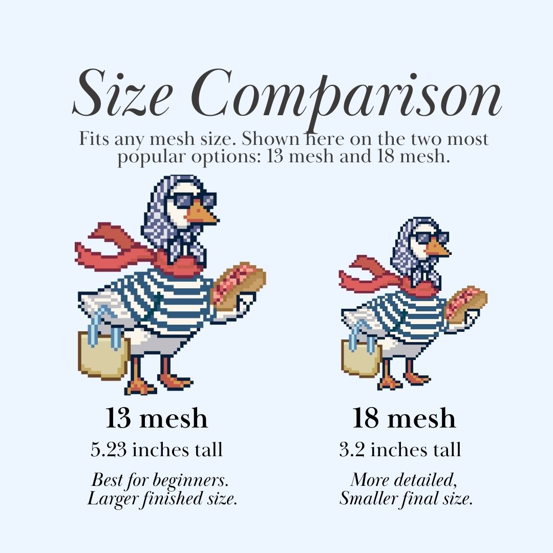 Silly Goose Nantucket Needlepoint Chart