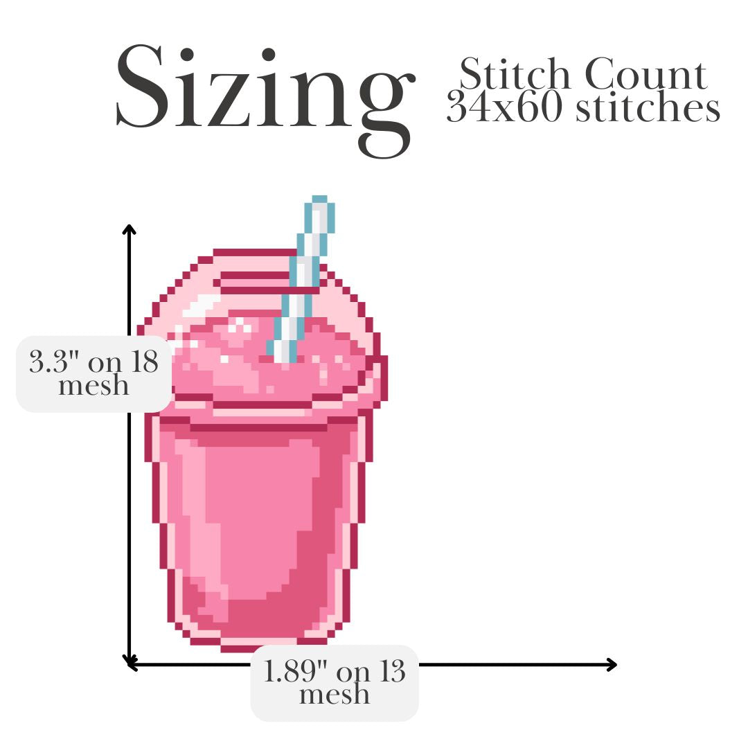 Slushie Needlepoint Pattern