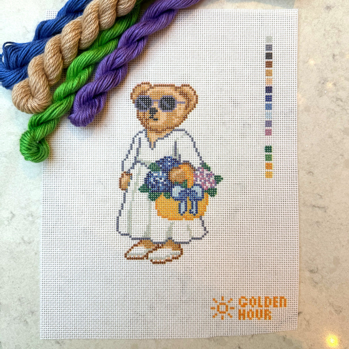 Flower Bear Canvas SAMPLE