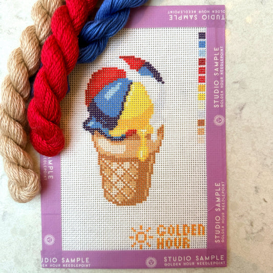 Ice Cream Beach Ball Canvas SAMPLE