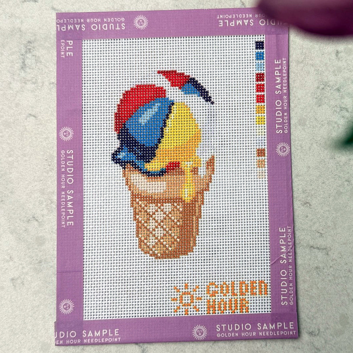 Ice Cream Beach Ball Canvas SAMPLE