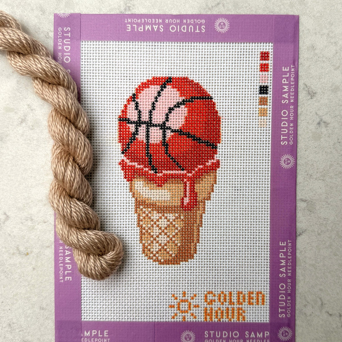 Ice Cream Basketball Canvas SAMPLE