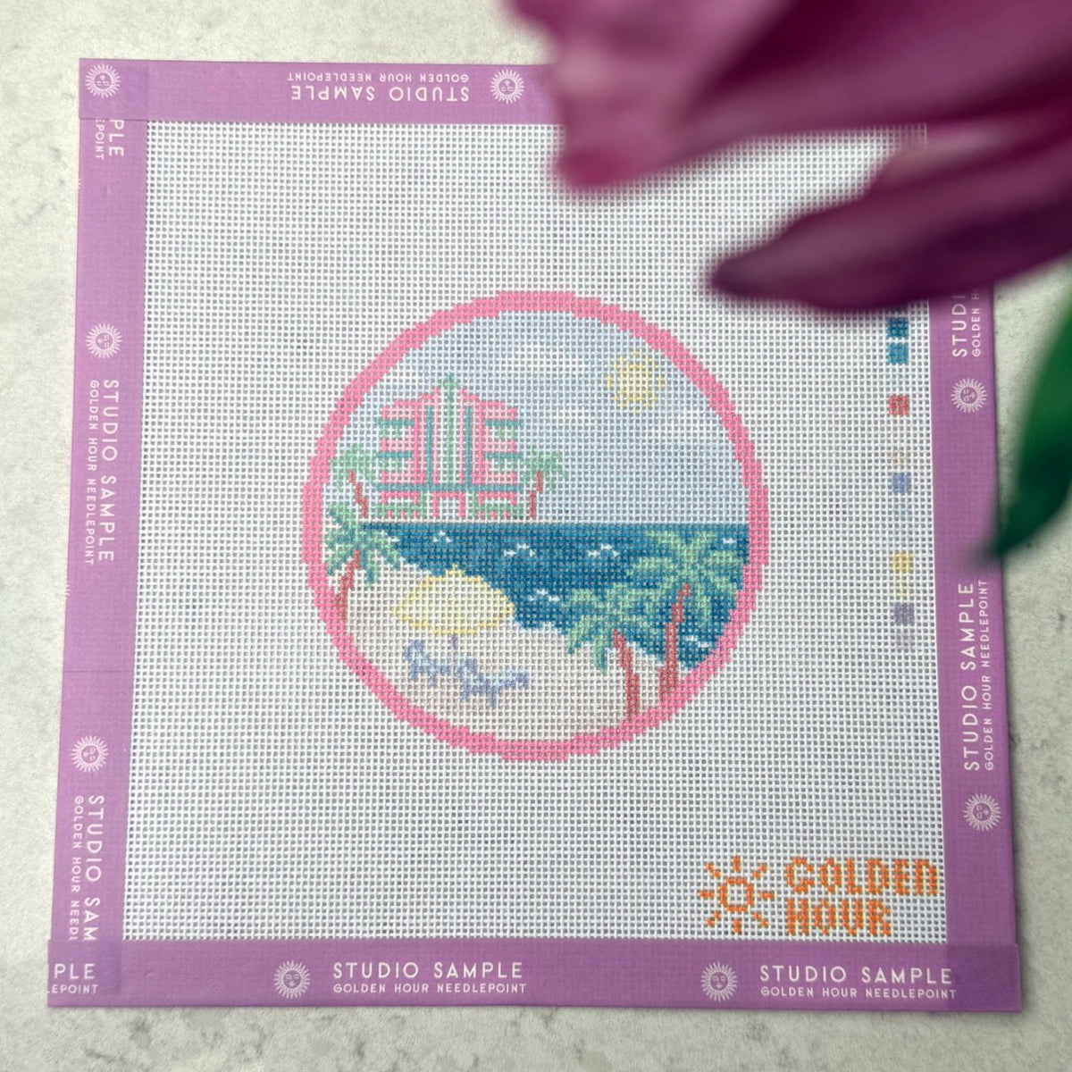 South Beach Medallion Canvas SAMPLE