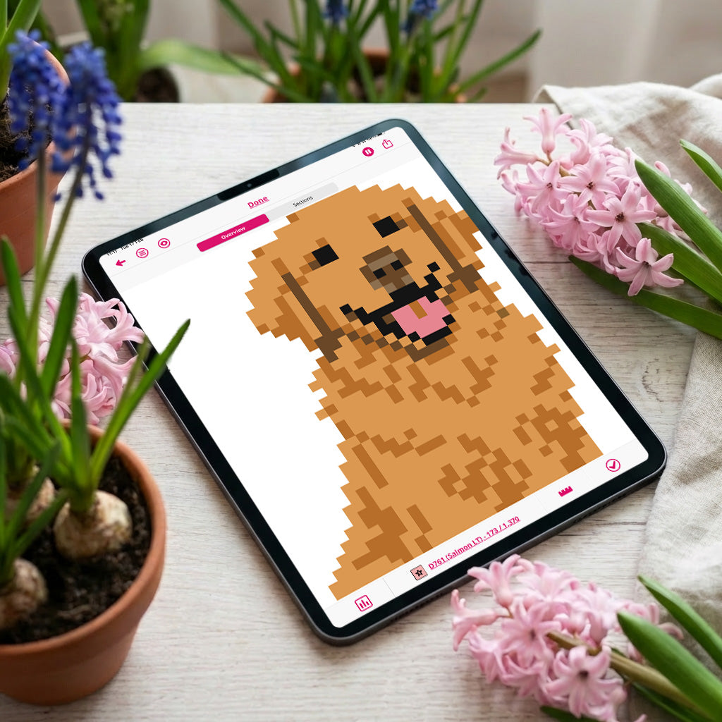 Golden Retriever Needlepoint Pattern