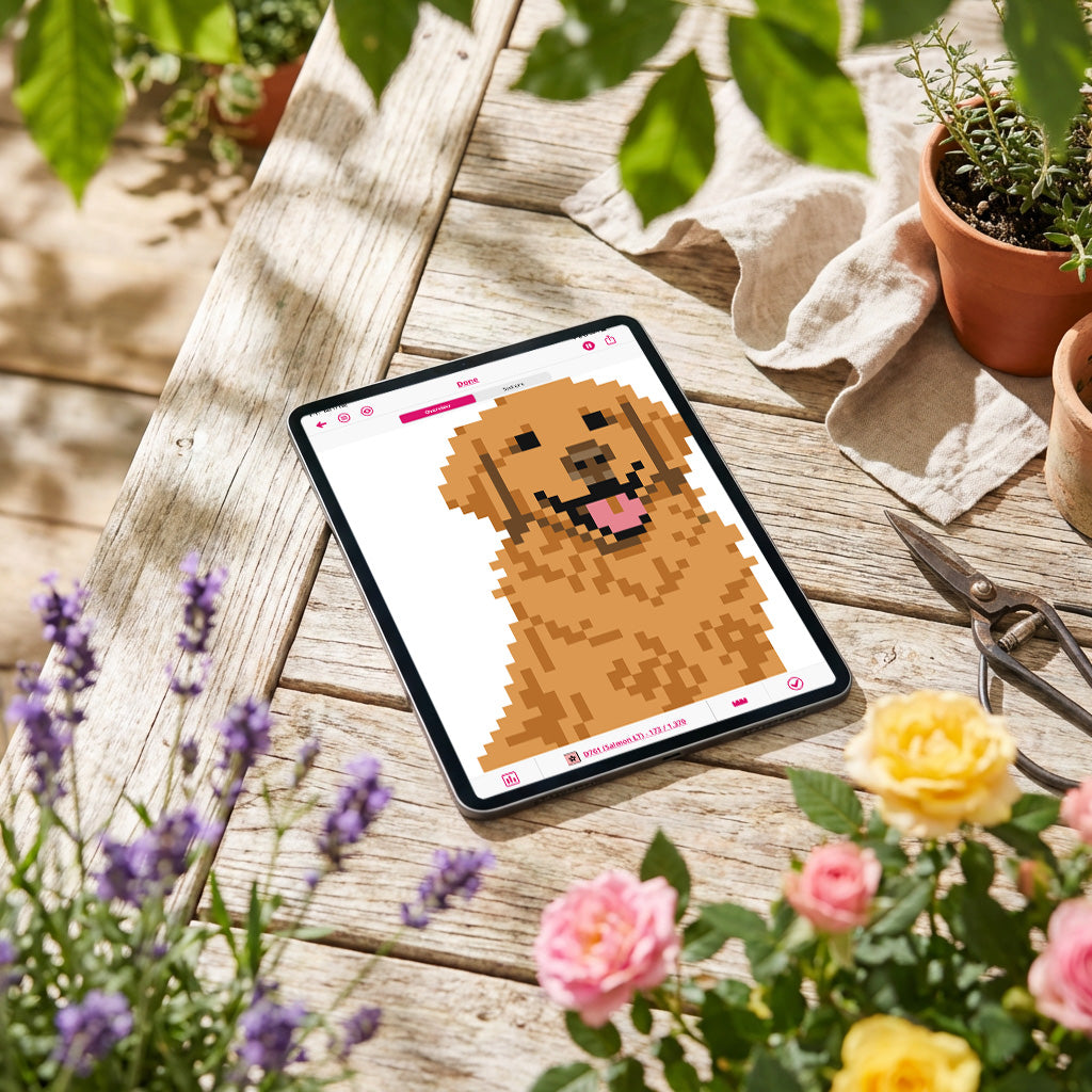 Golden Retriever Needlepoint Pattern