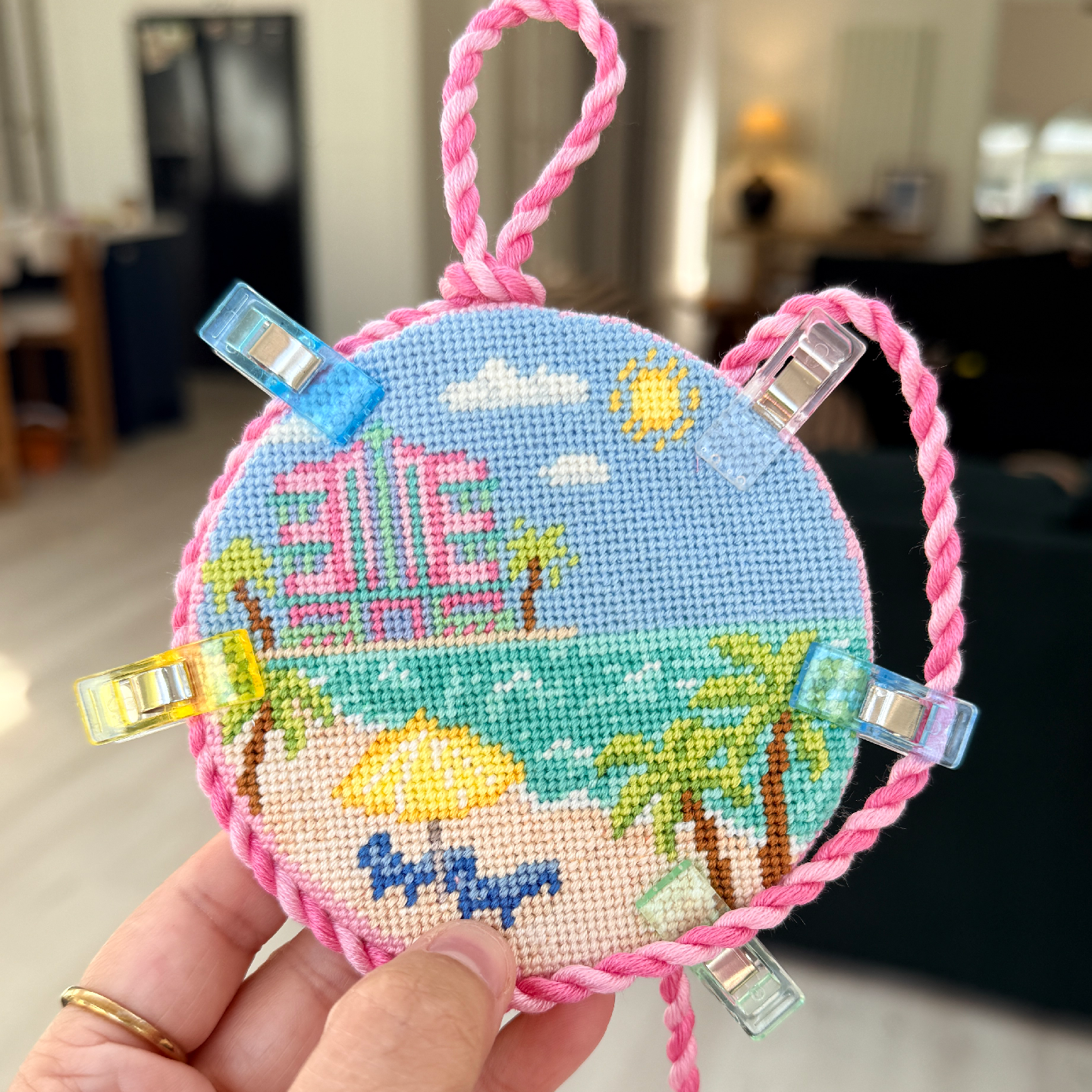 South Beach Medallion Canvas