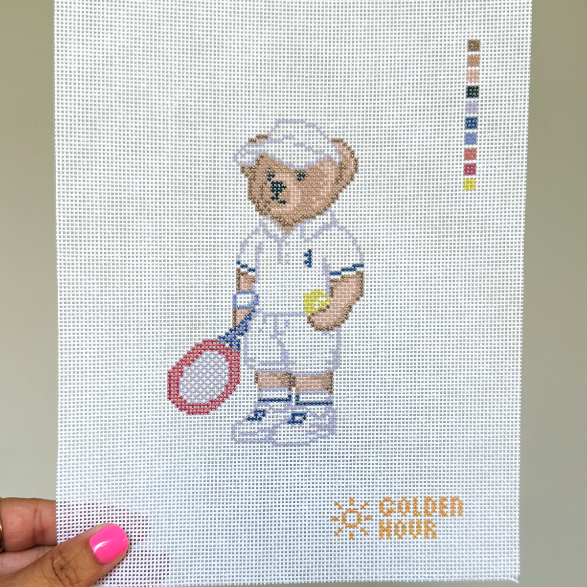 Tennis Bear Canvas