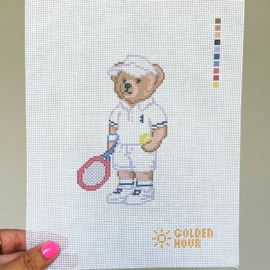 Tennis Bear Canvas