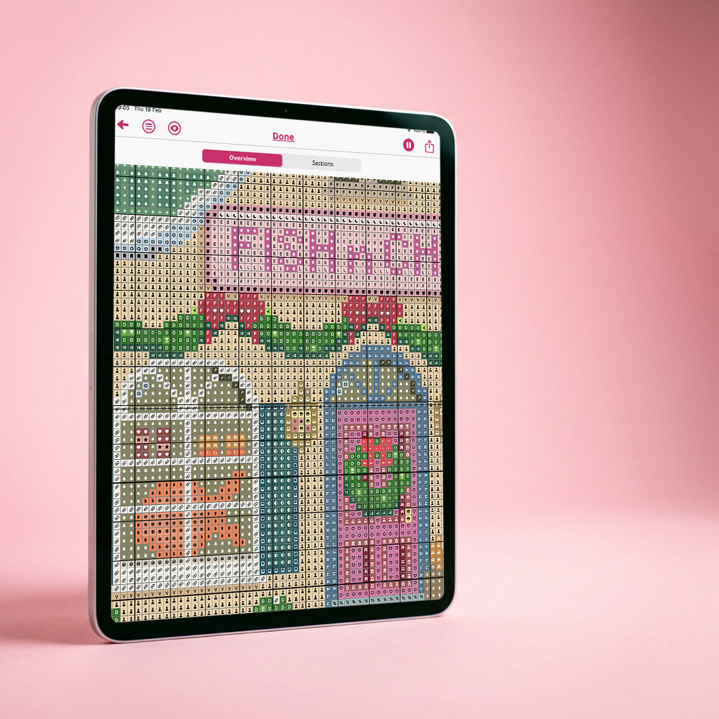 Fish & Chips Needlepoint Pattern