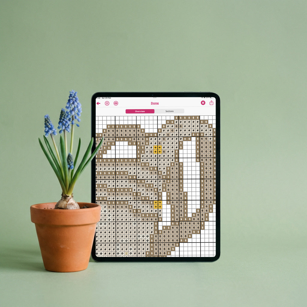 Baby Carrier Needlepoint Pattern