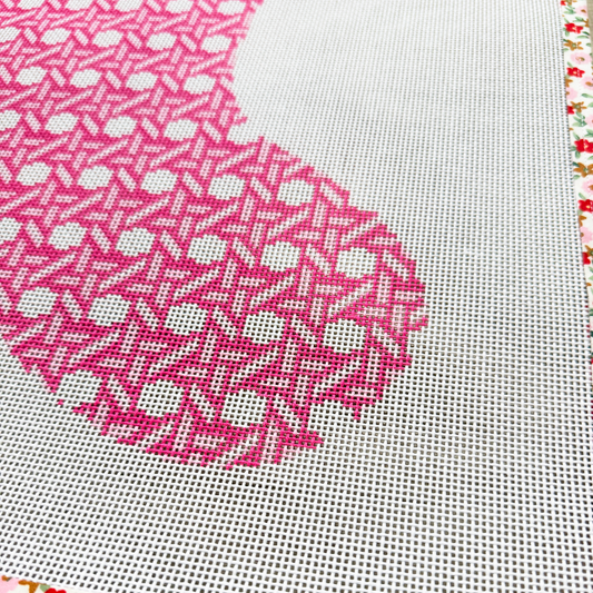 Pink Rattan Stocking