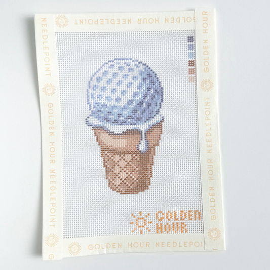 Ice Cream Golf Ball Canvas