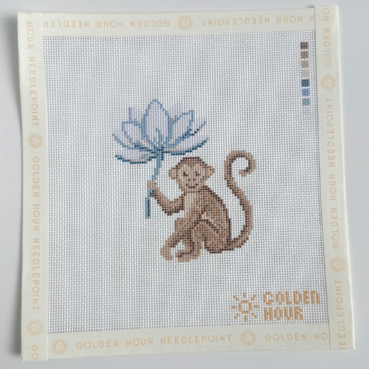 Monkey Lotus Canvas