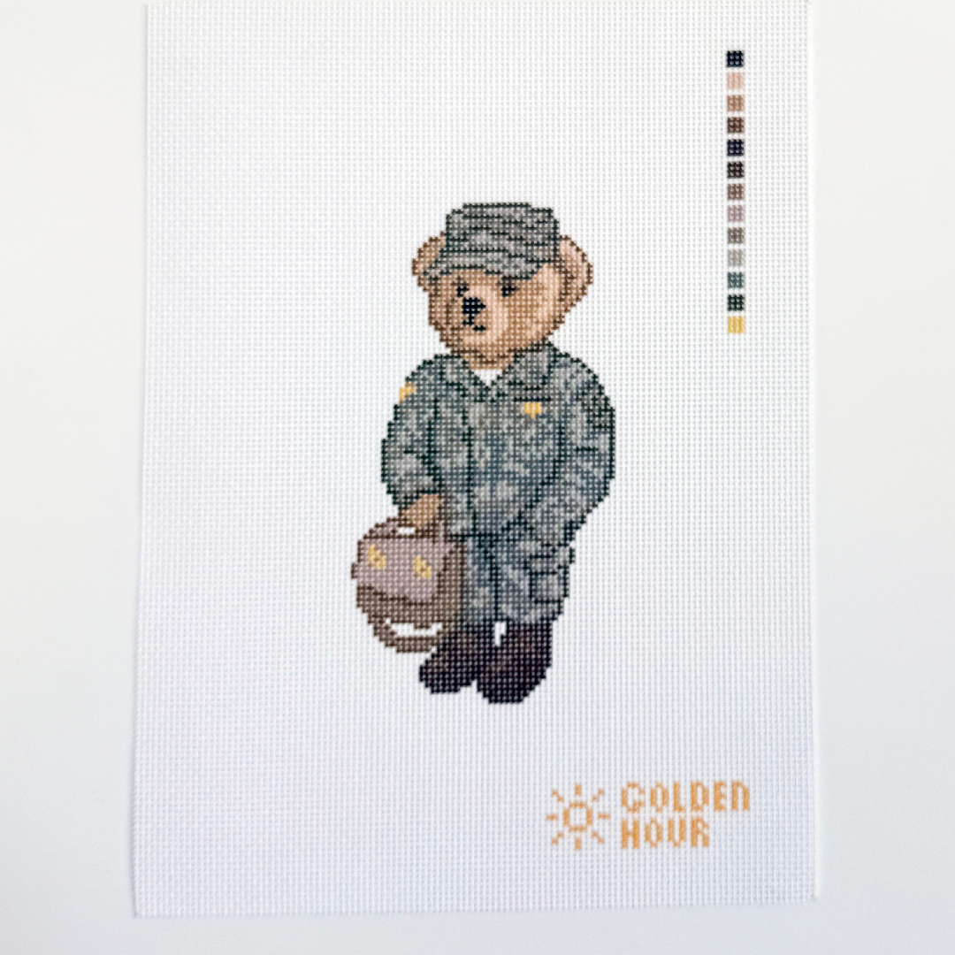 Army Bear Canvas