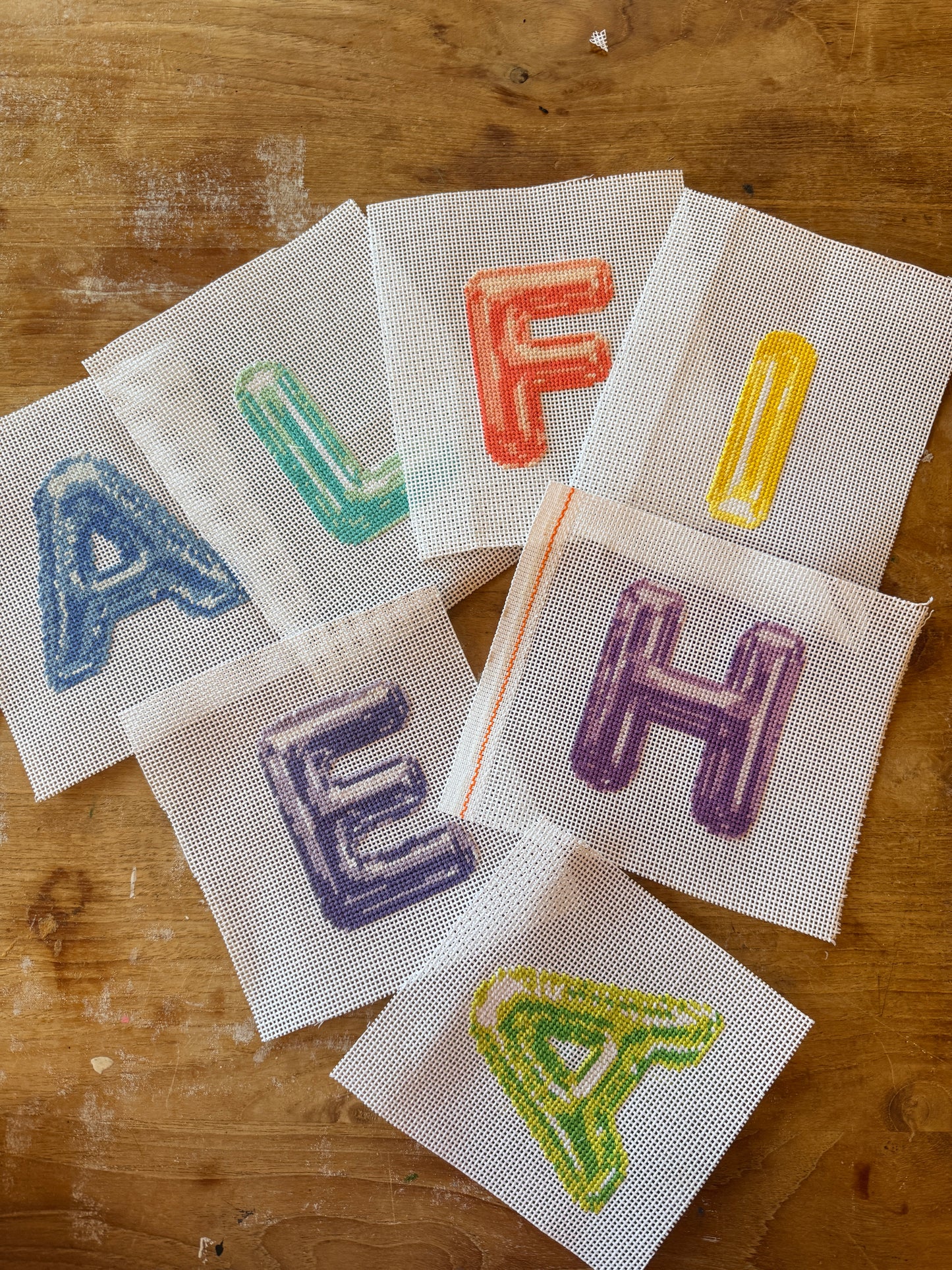 2-Colour Needlepoint Alphabet Chart Bundle