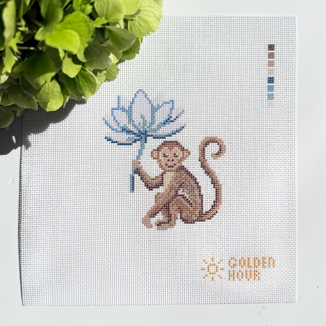 Monkey Lotus Canvas