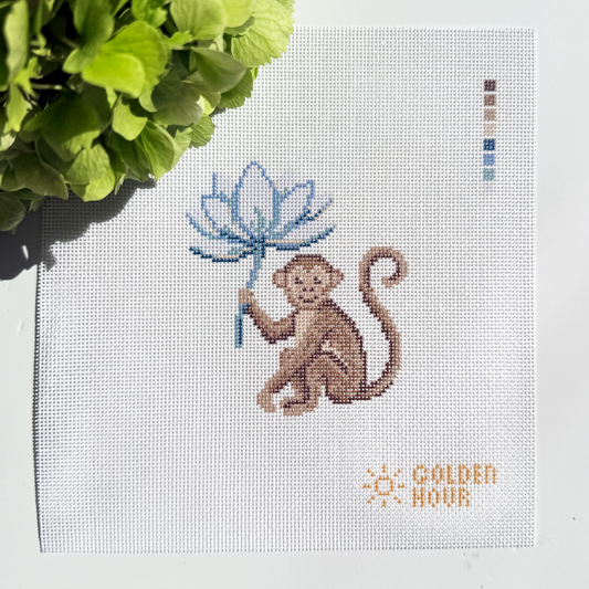Monkey Lotus Canvas