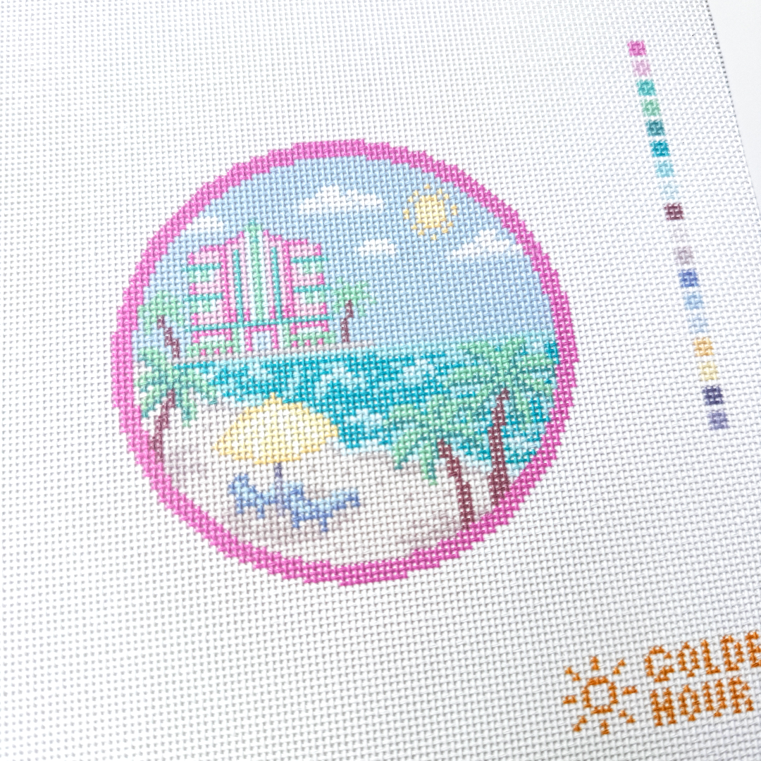 South Beach Medallion Canvas