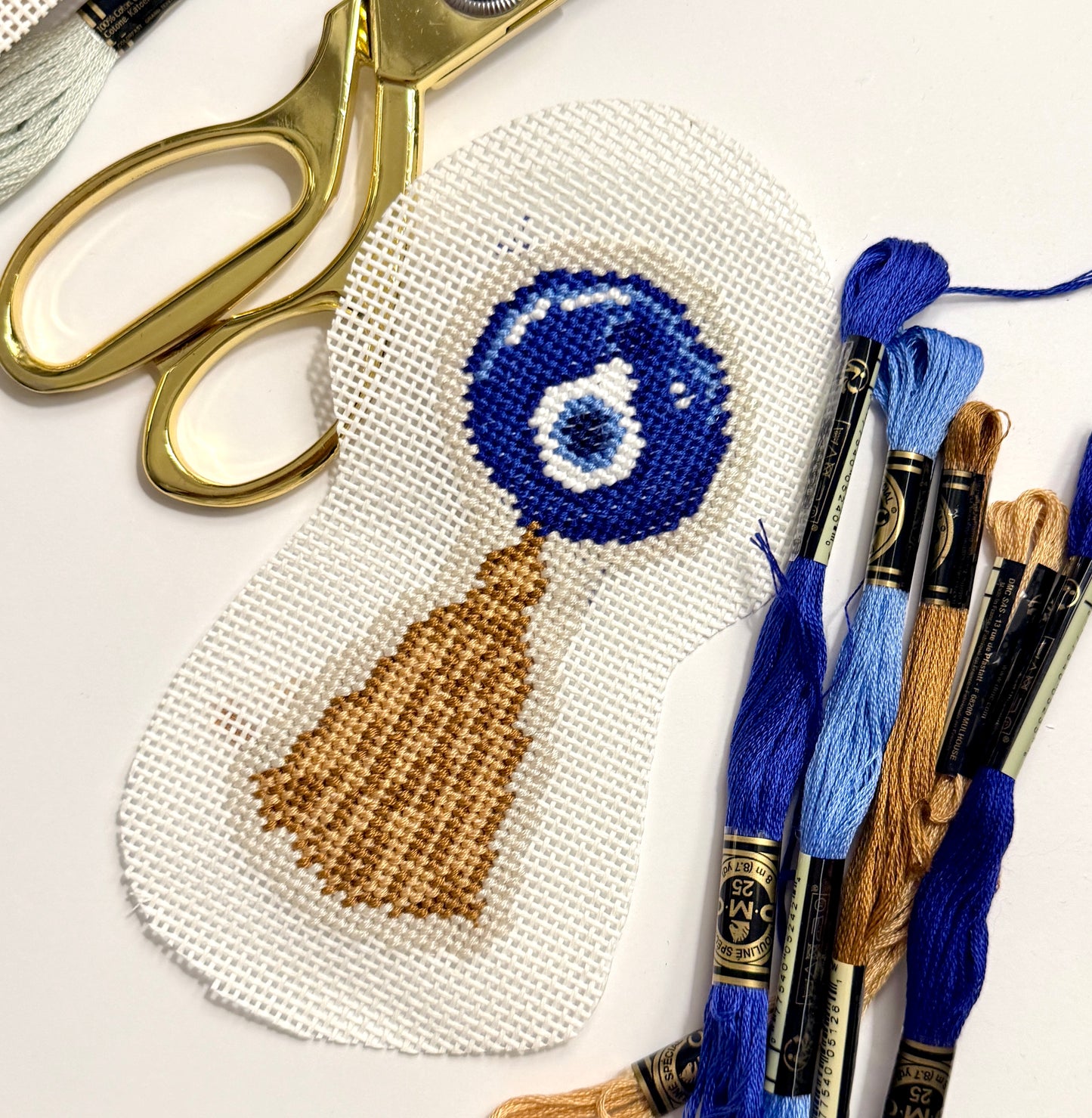 Evil Eye Needlepoint Chart