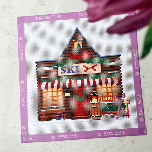 Apres Ski Cabin Canvas SAMPLE