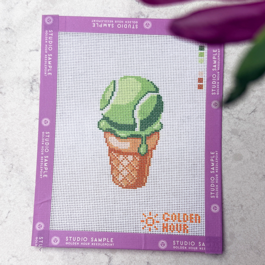 Ice Cream Tennis Ball Canvas SAMPLE