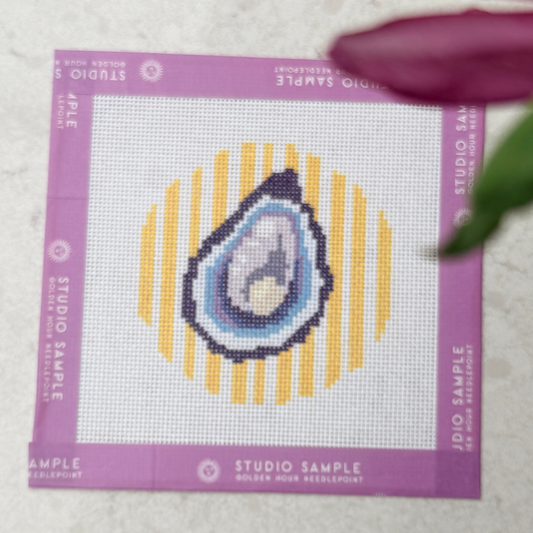 Yellow Oyster Round Canvas SAMPLE