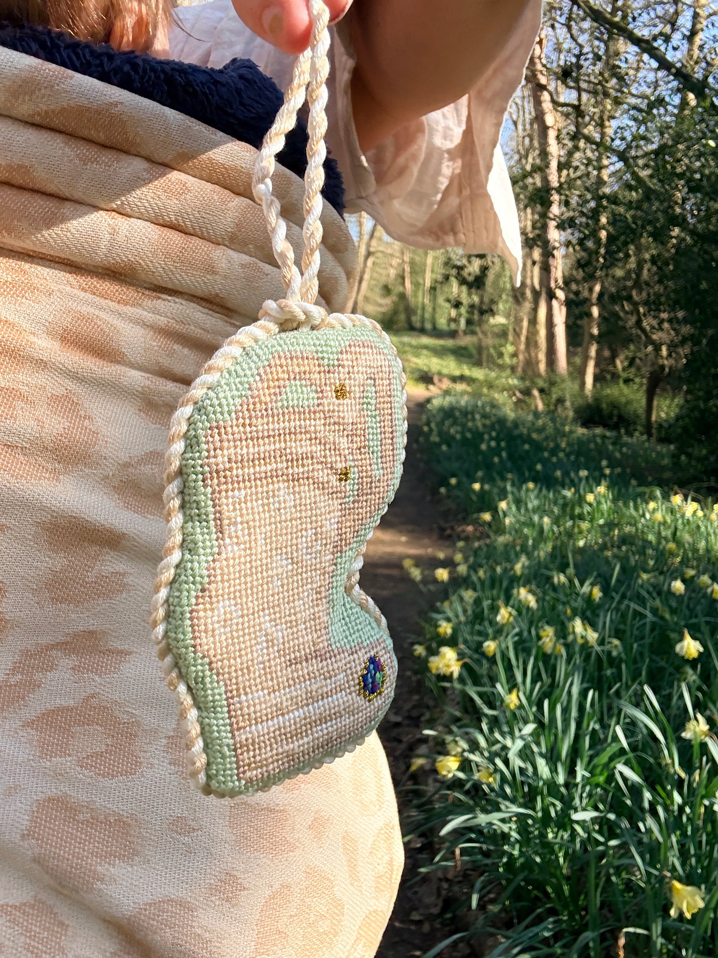 Baby Carrier Needlepoint Pattern