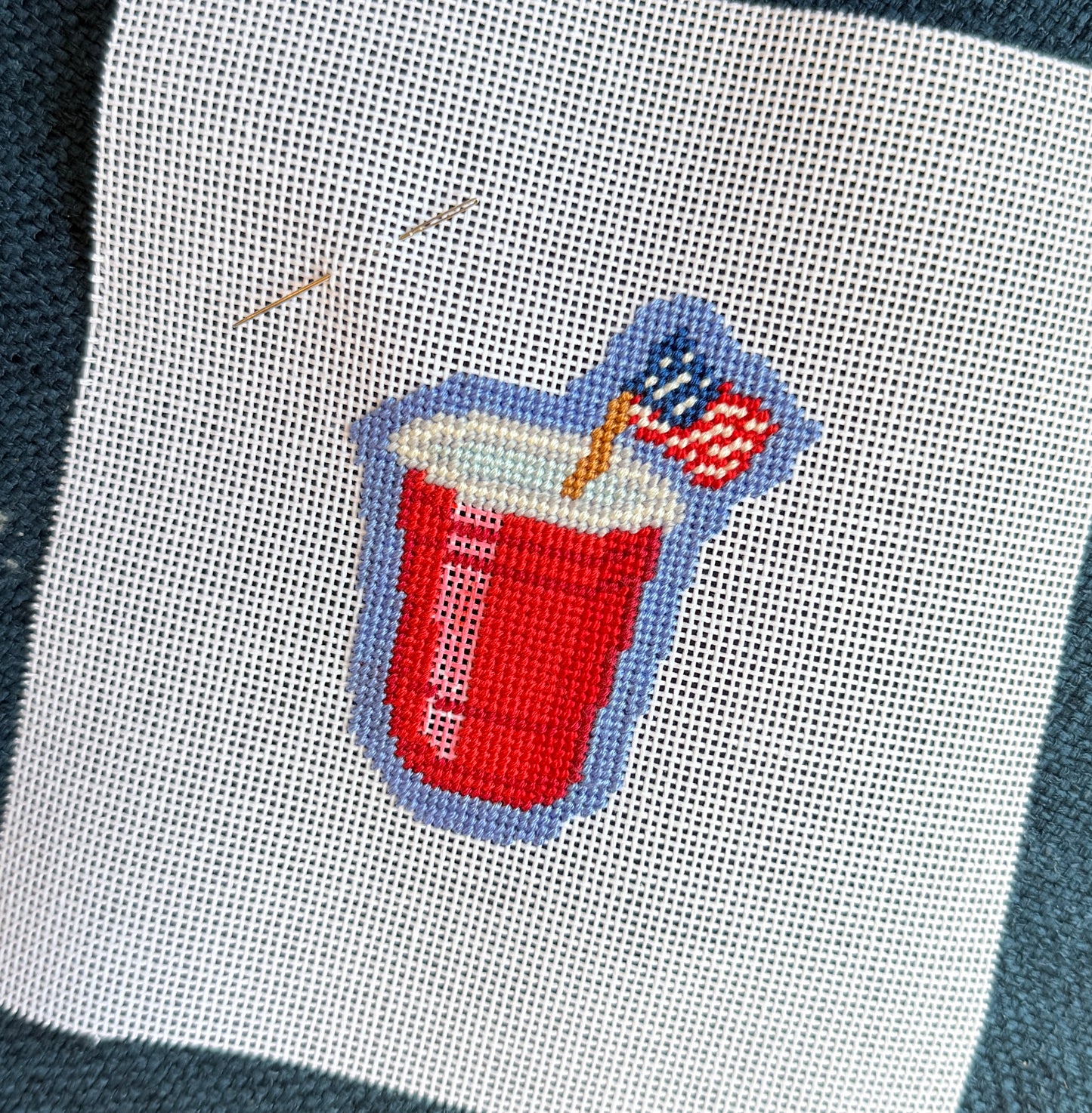 Solo Cup Needlepoint Canvas