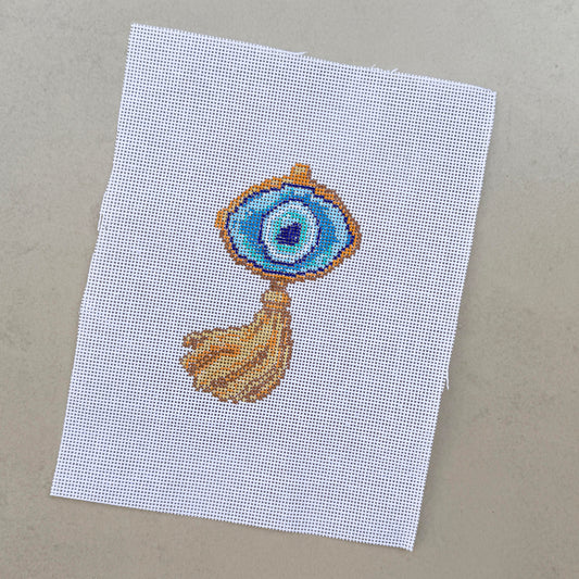 Evil Eye Gold Canvas