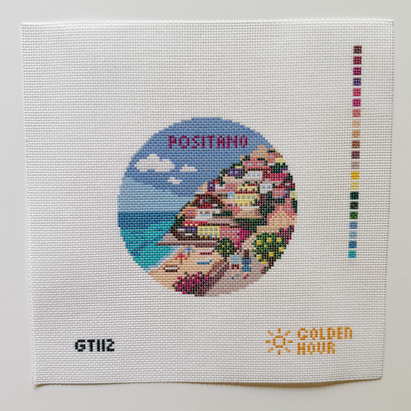 Positano Medallion Canvas