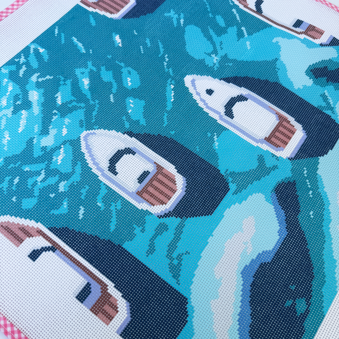 Boats in the Med Canvas