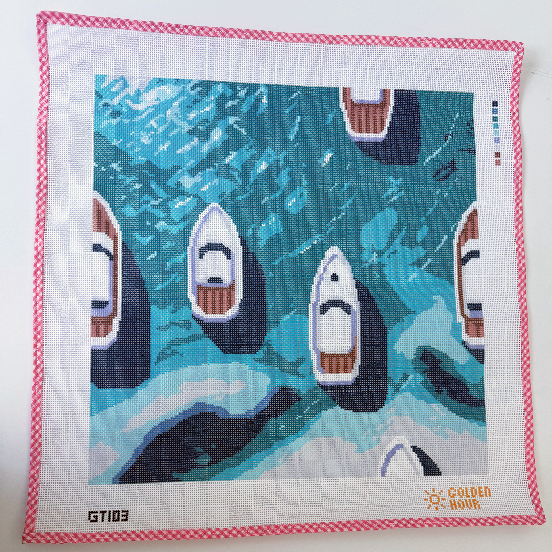 Boats in the Med Canvas