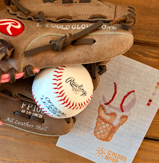 Ice Cream Baseball Canvas SAMPLE