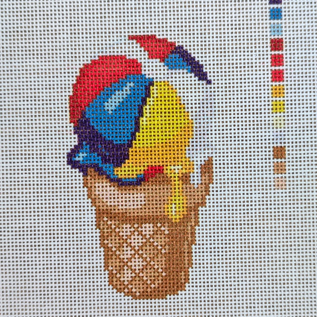 Ice Cream Beach Ball Canvas SAMPLE
