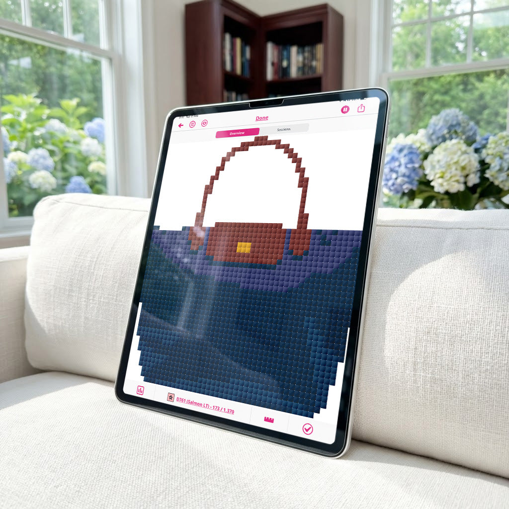 Le Pliage Tote Needlepoint Pattern