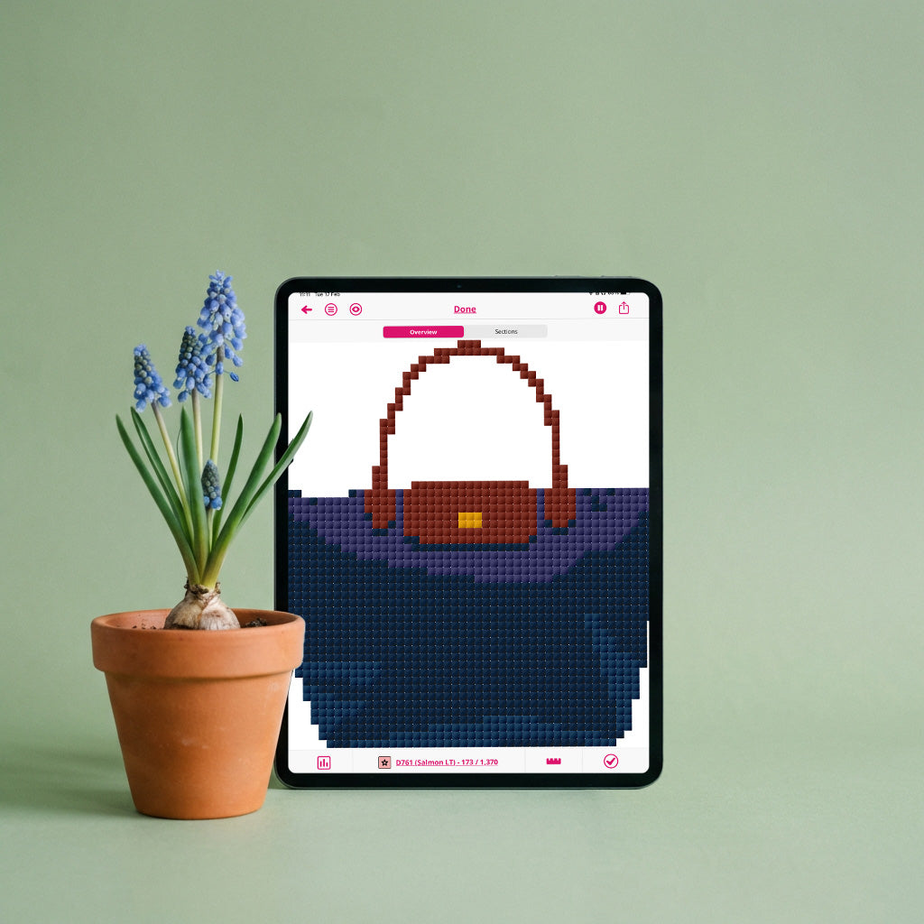 Le Pliage Tote Needlepoint Pattern