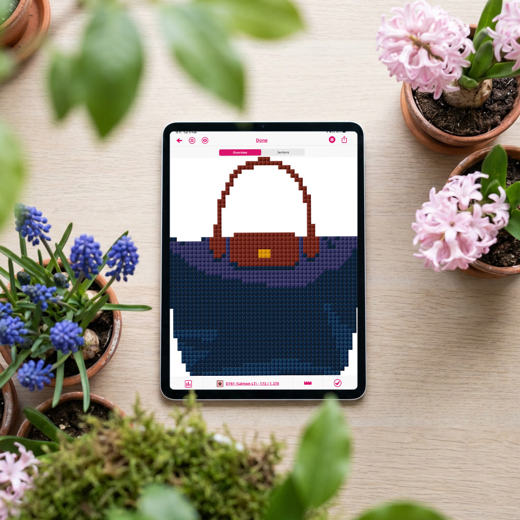 Le Pliage Tote Needlepoint Pattern