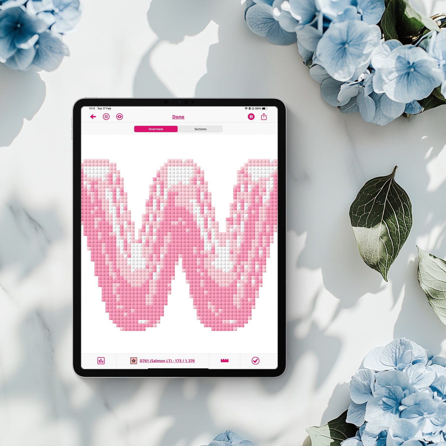 2-Colour Needlepoint Alphabet Chart Bundle