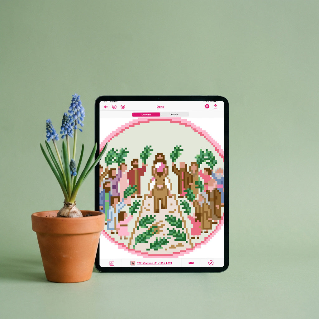 Palm Sunday Needlepoint Chart