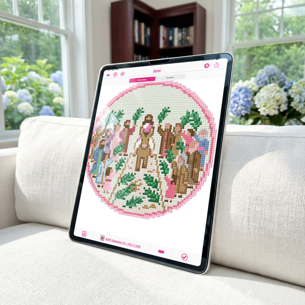 Palm Sunday Needlepoint Chart