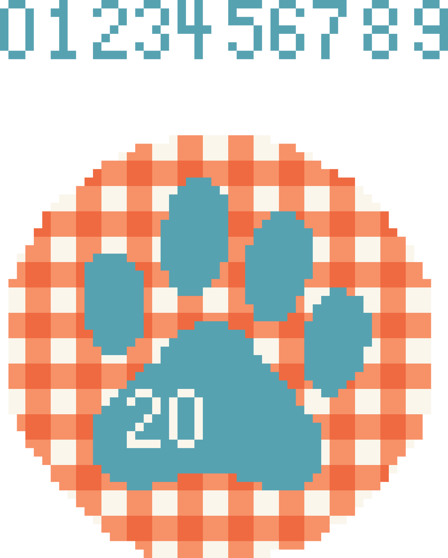 Pet Year 2026 Needlepoint Ornament Pattern