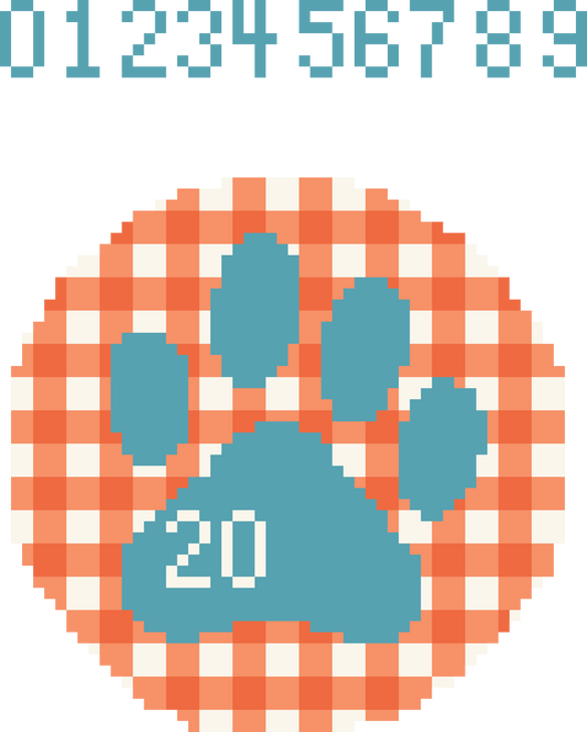Pet Year 2026 Needlepoint Ornament Pattern
