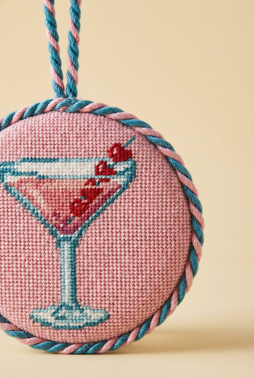 Valentine Martini Needlepoint Pattern