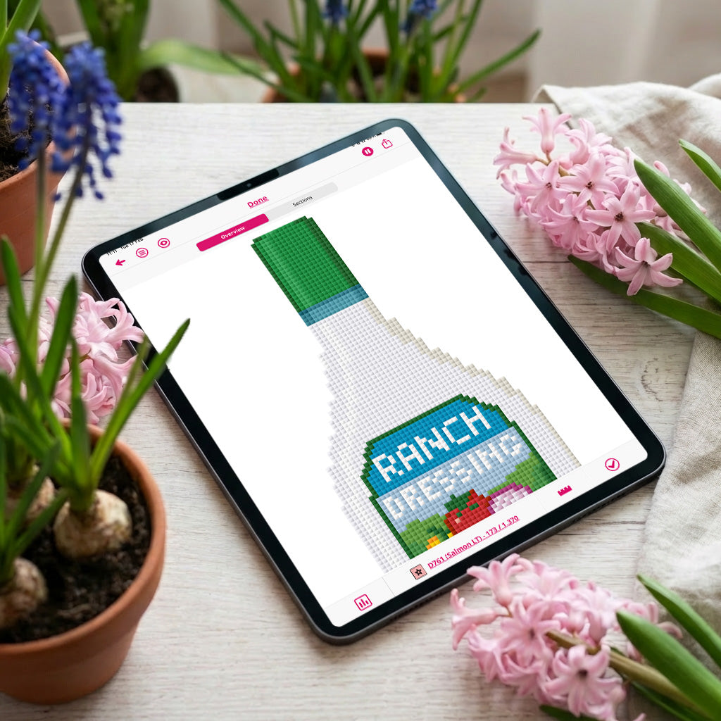 Ranch Dressing Needlepoint Chart