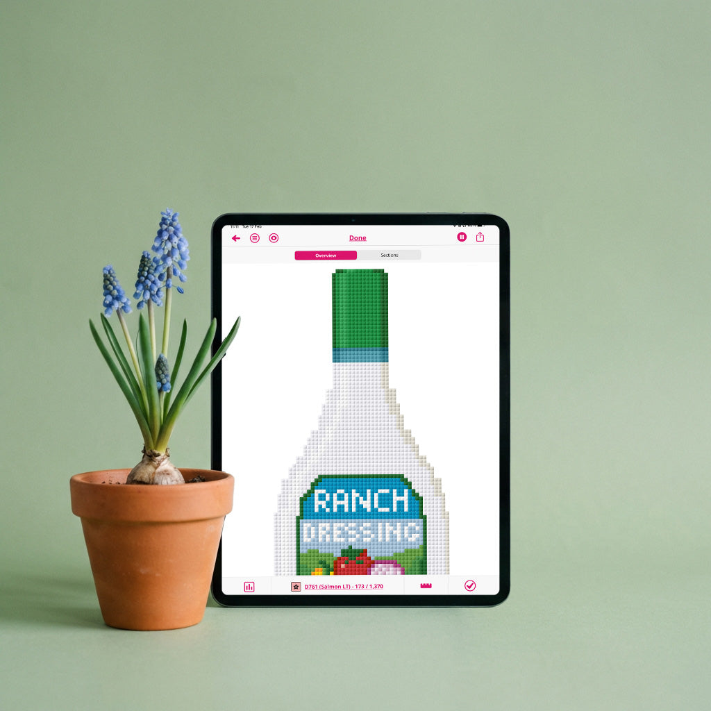 Ranch Dressing Needlepoint Chart
