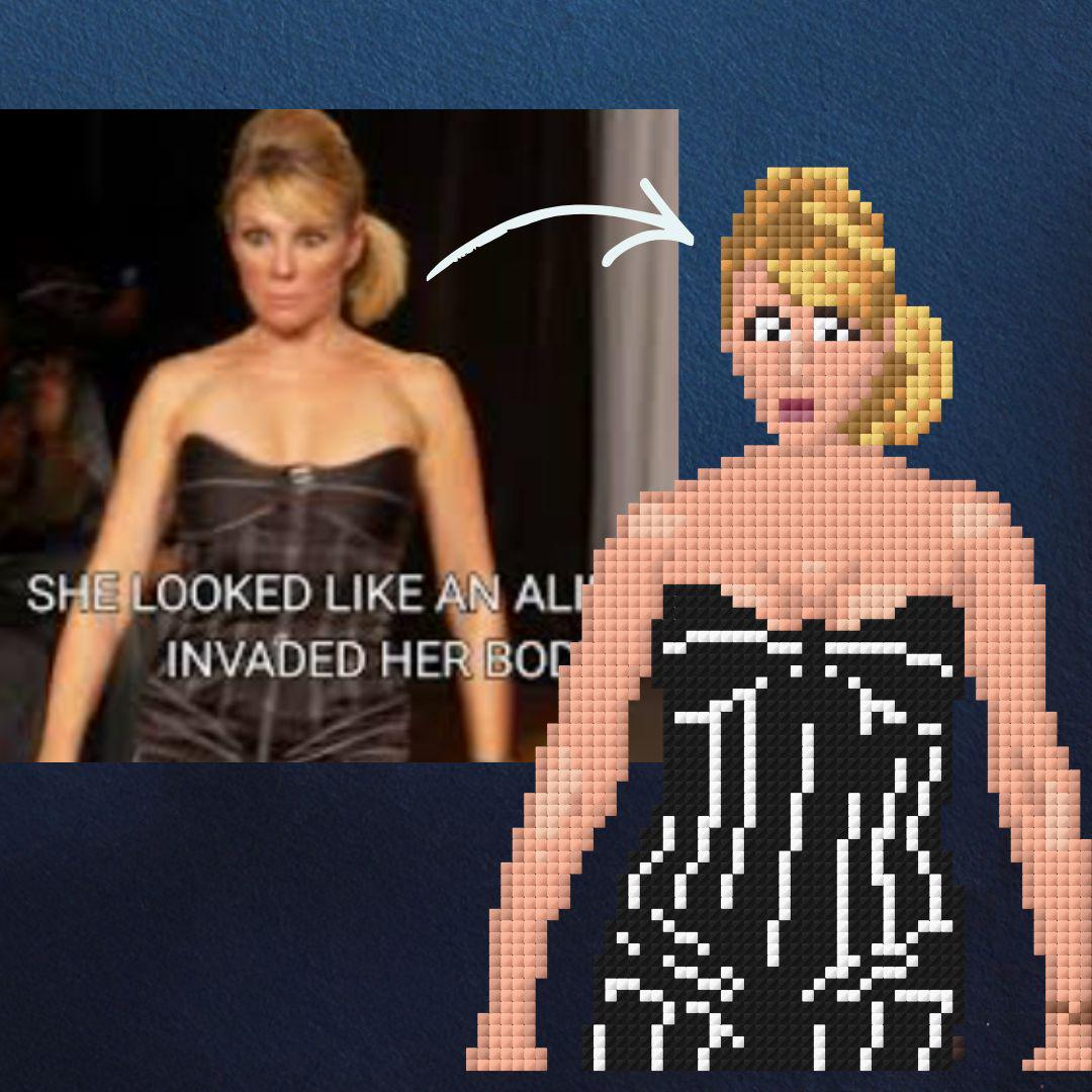 Ramona Catwalk Needlepoint Chart