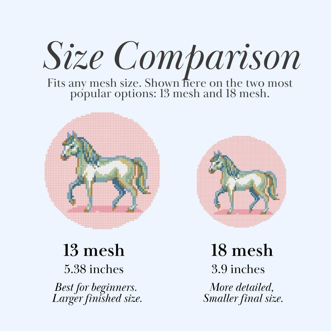 Horse Portrait Needlepoint Chart