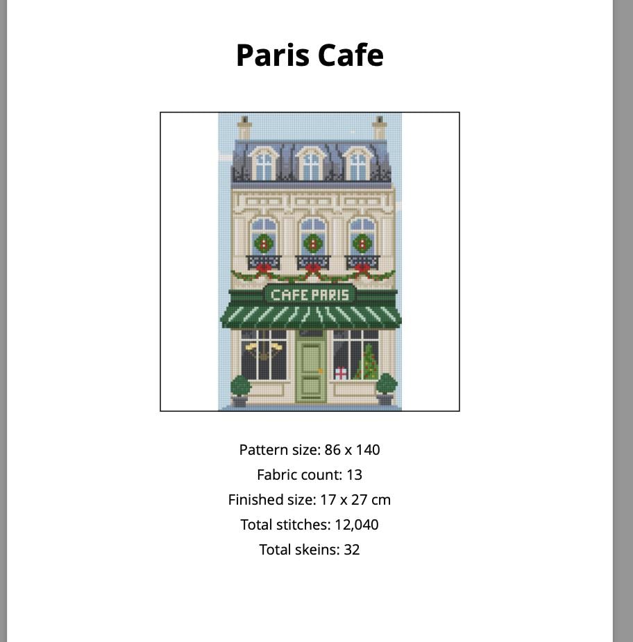 Paris Café Chart