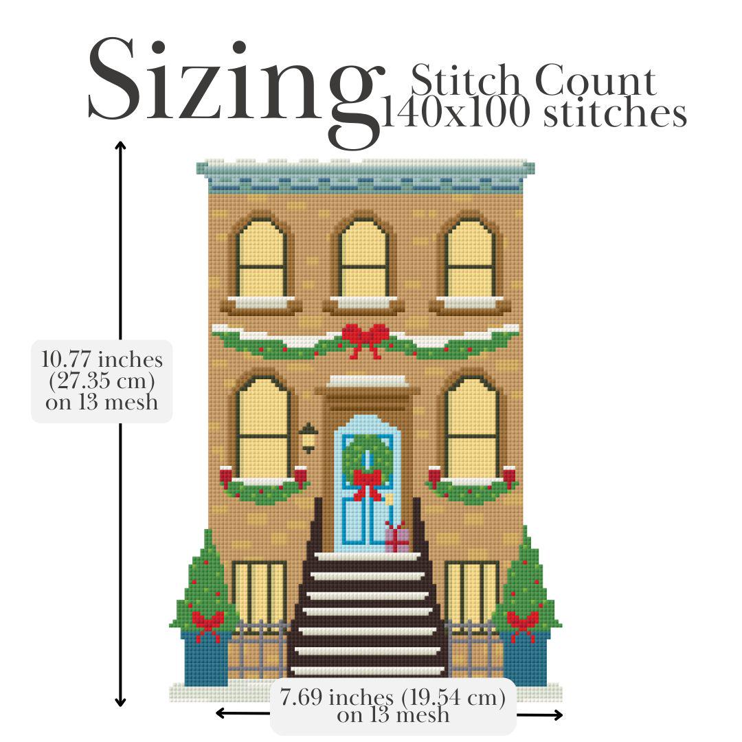 Brownstone – Needlepoint Village Townhouse Pattern
