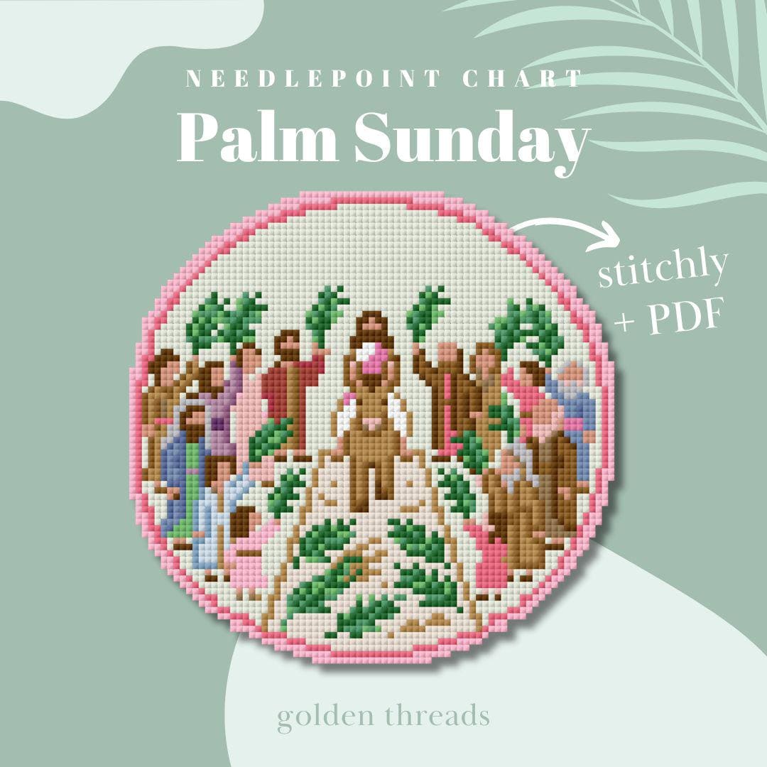 Palm Sunday Needlepoint Chart